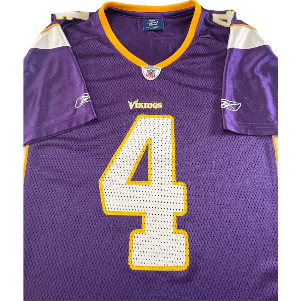 Reebok Minnesota Vikings Practice Jersey #4 Brett Favre Size M- Like new!